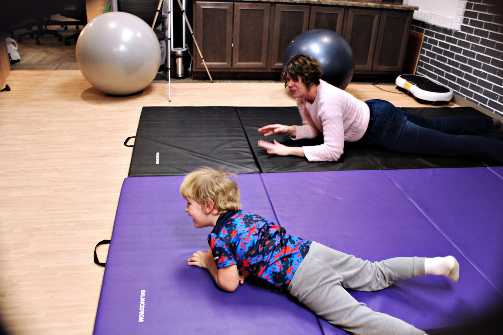 Young child floor work